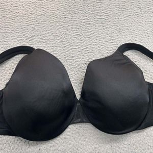 Cacique Bra 46D Full Coverage T-Shirt Bra Black Lane Bryant